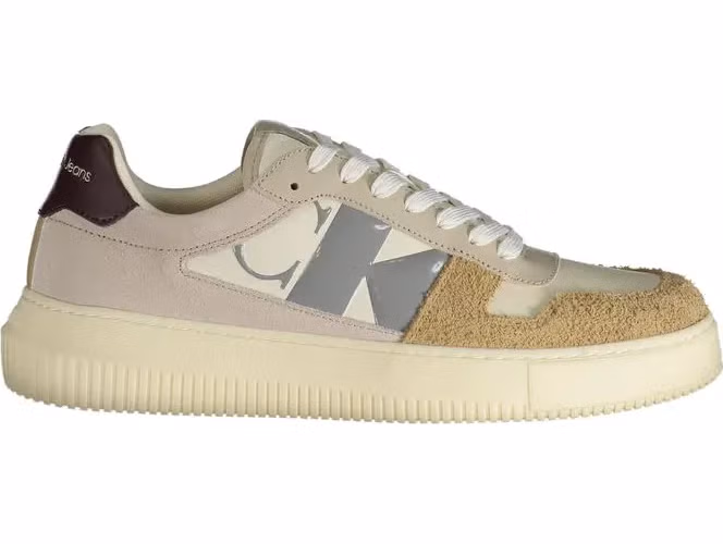 Calvin Klein Beige Polyurethane Men Sneaker