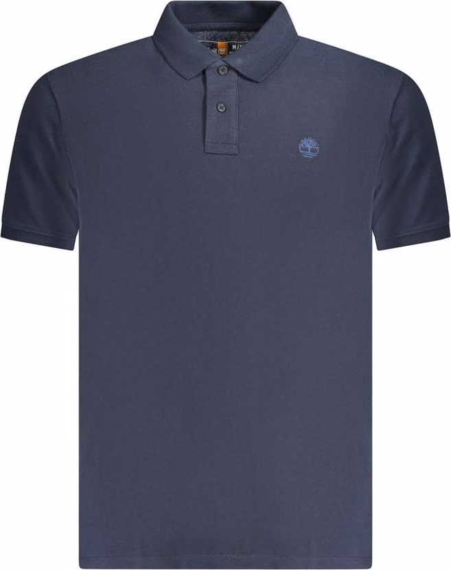 Timberland Blu Cotton Men Polo