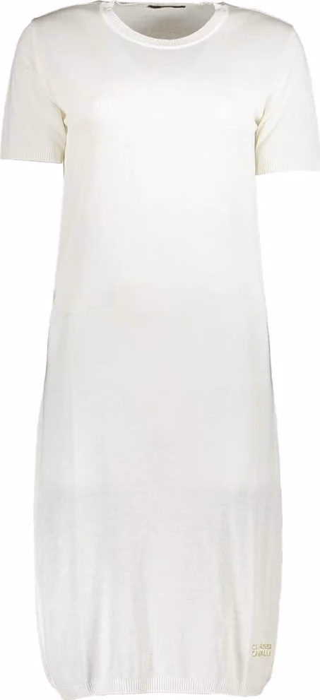 Cavalli Class Bianco Viscosa Women Dress