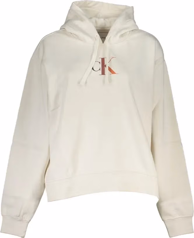 Calvin Klein White Cotton Women Sweatshirt