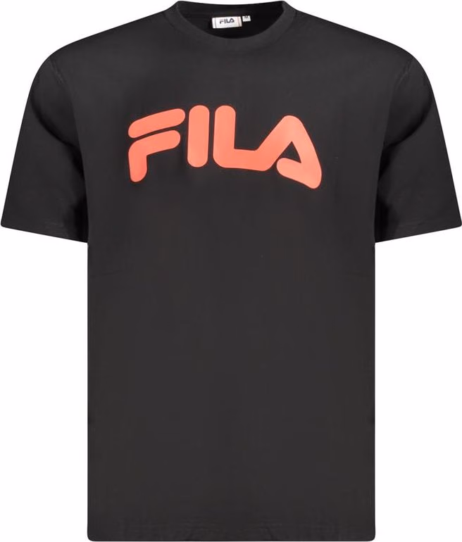 Fila Black Cotton Men T-Shirt