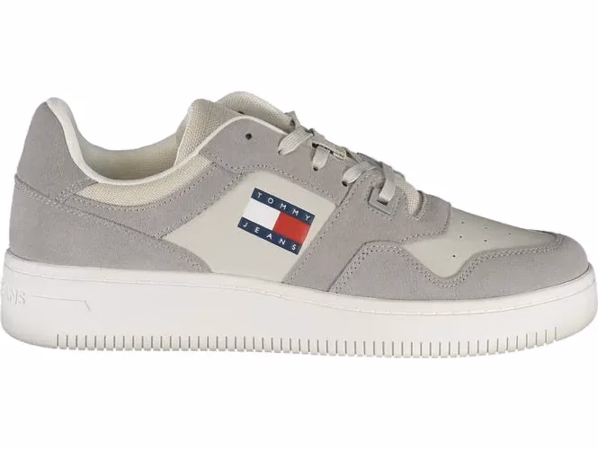 Tommy Hilfiger Grigio Pelle Men Sneaker