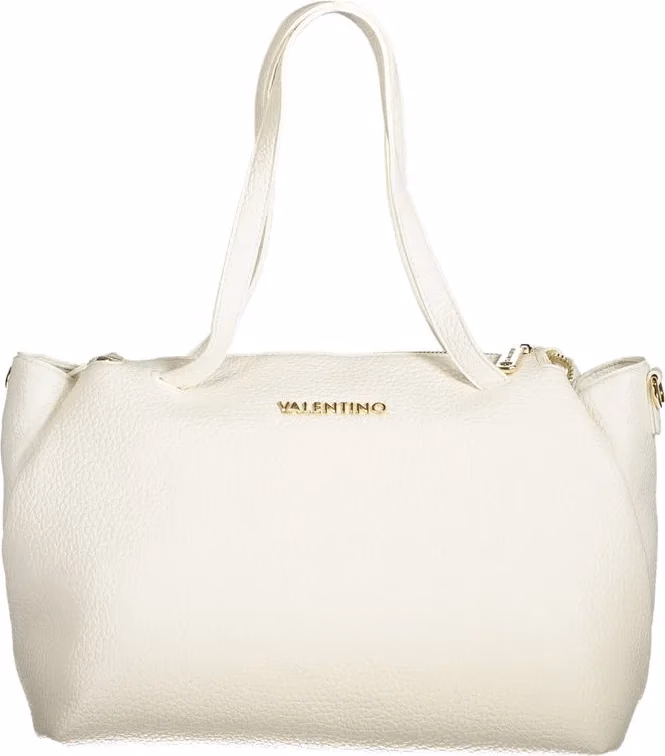 Mario Valentino Bianco Polyurethane Women's Bag with Handles and Internal Pocket