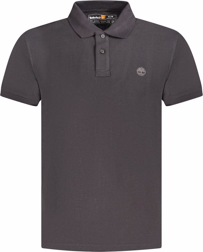 Timberland Black Cotton Men's Polo Shirt
