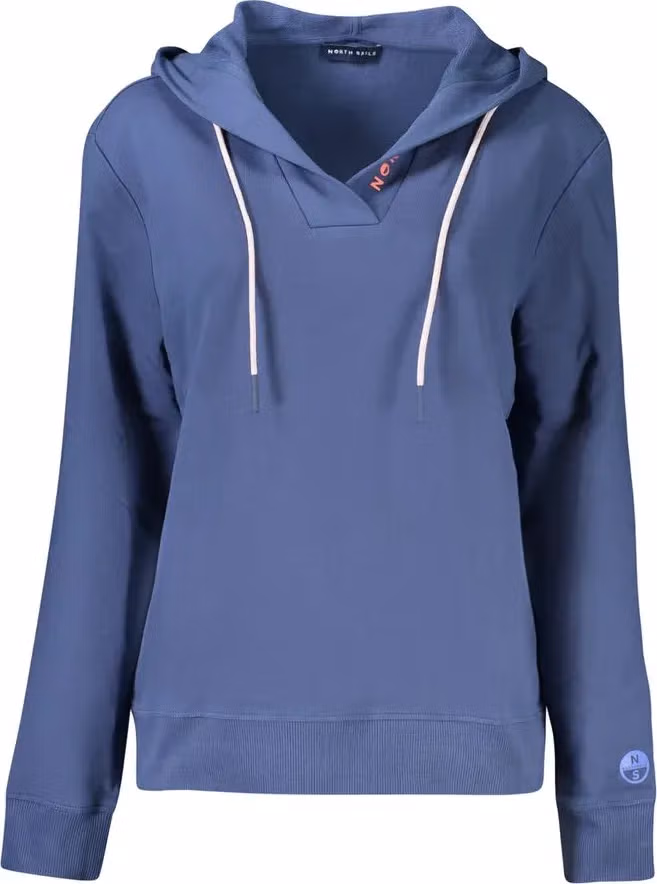 North Sails Blue Cotton Women Sweatshirt