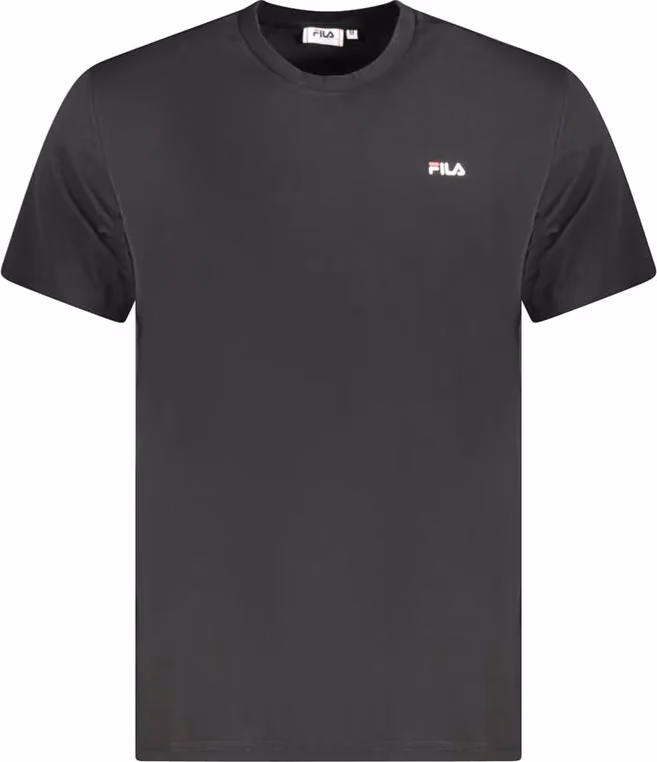 Fila Black Organic Cotton Men T-Shirt
