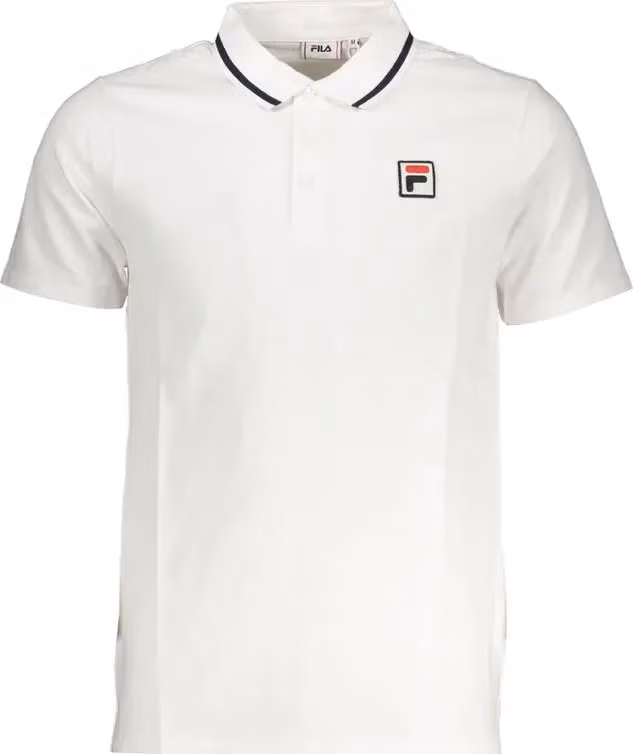 Fila White Cotton Men's Polo Shirt