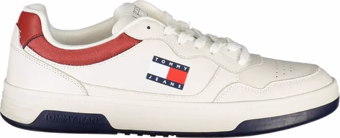 Tommy Hilfiger Bianco Polyurethane Men's Sneaker