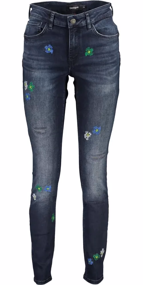 Desigual Blu Cotton Women's Jeans