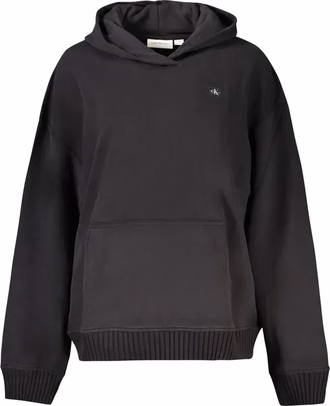 Calvin Klein Black Cotton Women Sweatshirt