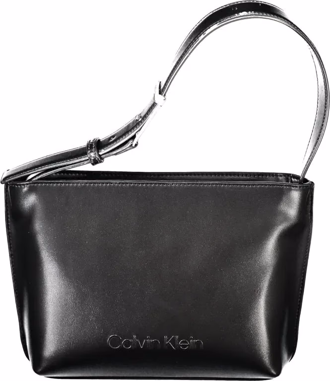 Calvin Klein Black Polyester Woman Shoulder Bag