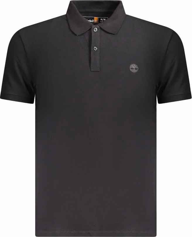 Timberland Black Cotton Men Polo Shirt
