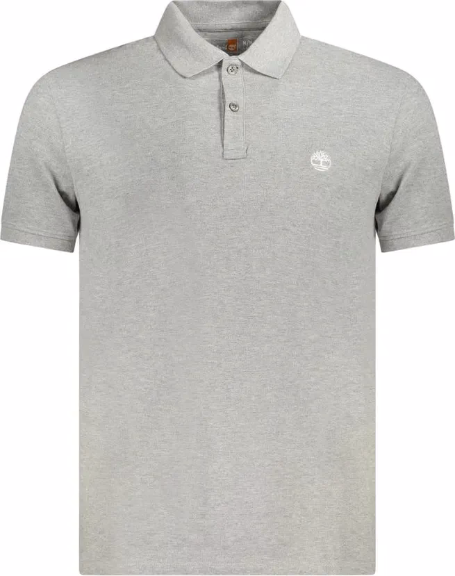 Timberland "Gray Cotton Men Polo Shirt"