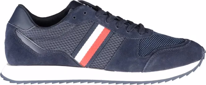 Tommy Hilfiger Blue Polyester Men Sneaker