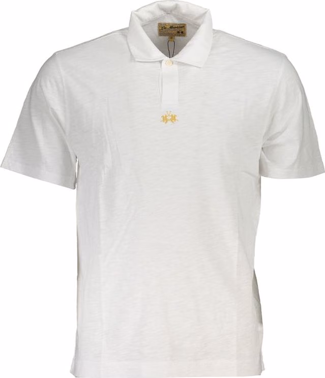 La Martina White Cotton Men's Polo Shirt