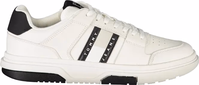Tommy Hilfiger Bianco Polyurethane Men Sneaker