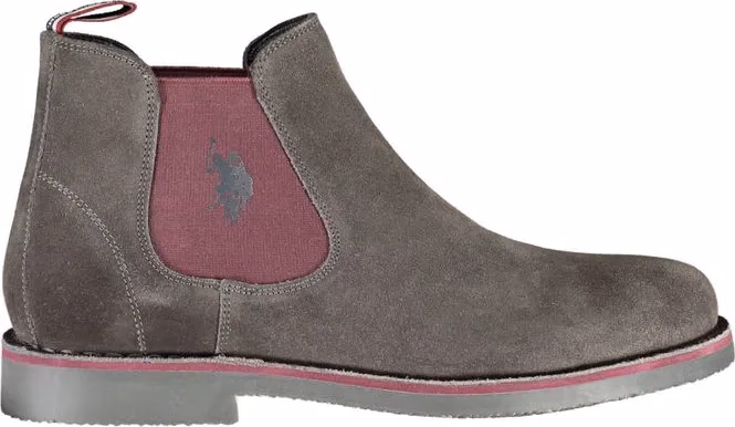 U.S. POLO ASSN. Gray Leather Men's Boot