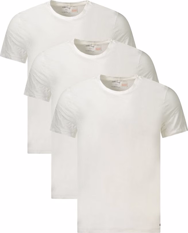 Calvin Klein White Cotton Men T-Shirt