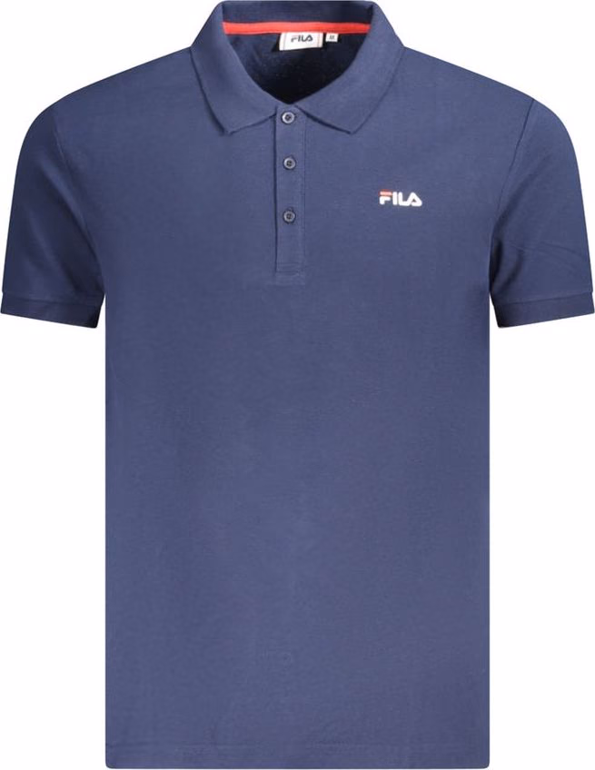Fila Blue Cotton Men Polo Shirt