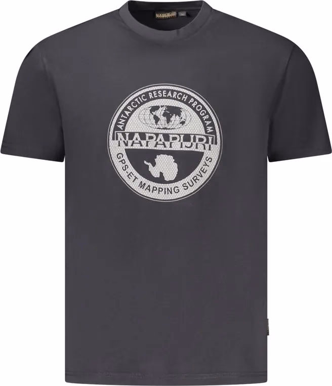Napapijri Black Cotton Men T-Shirt