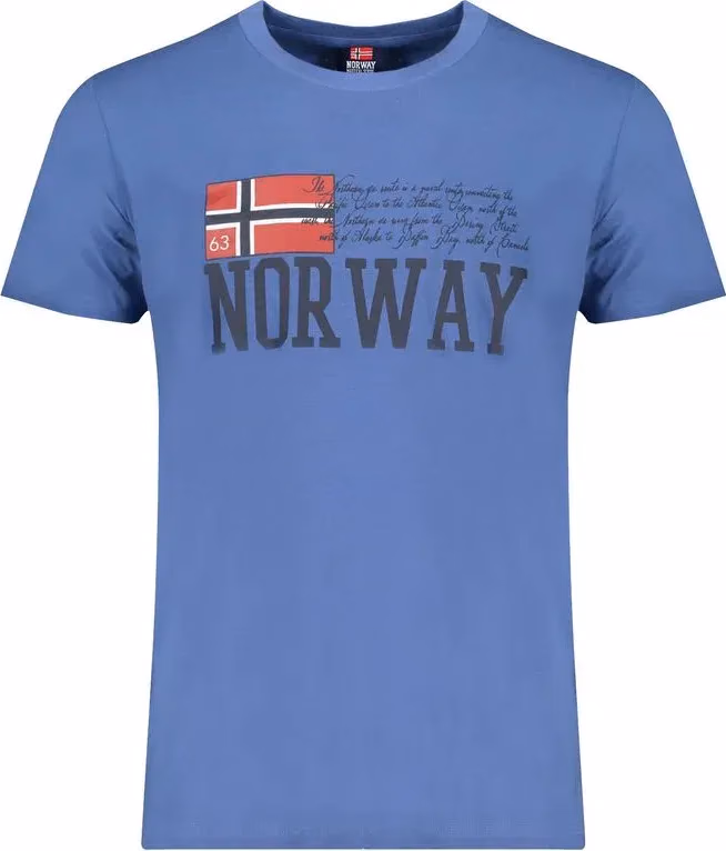 Norway 1963 Blu Cotton Men T-Shirt