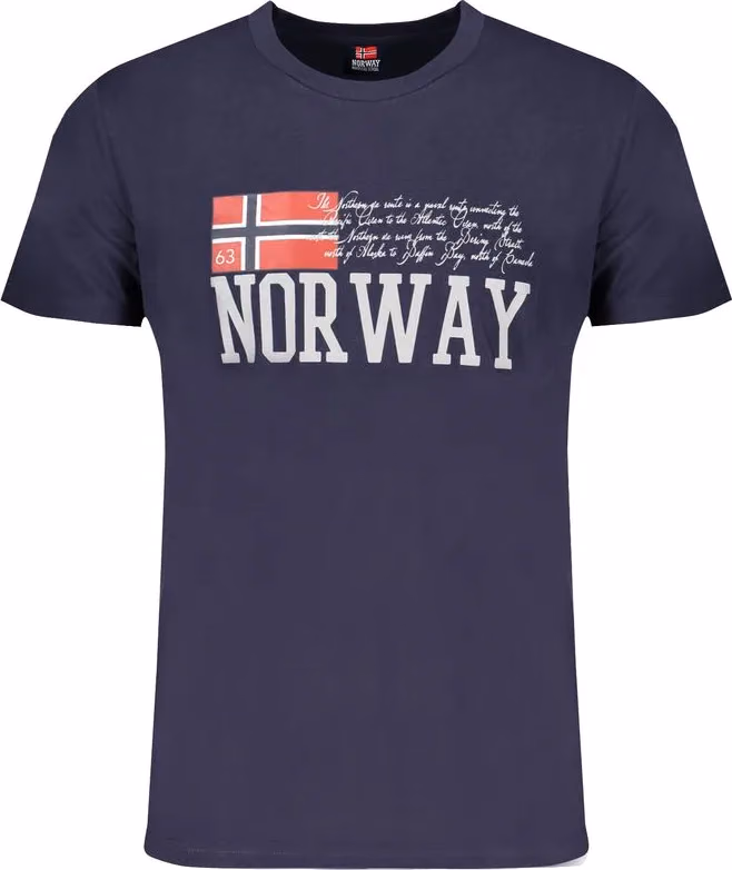 Norway 1963 Blue Cotton Mens T-Shirt