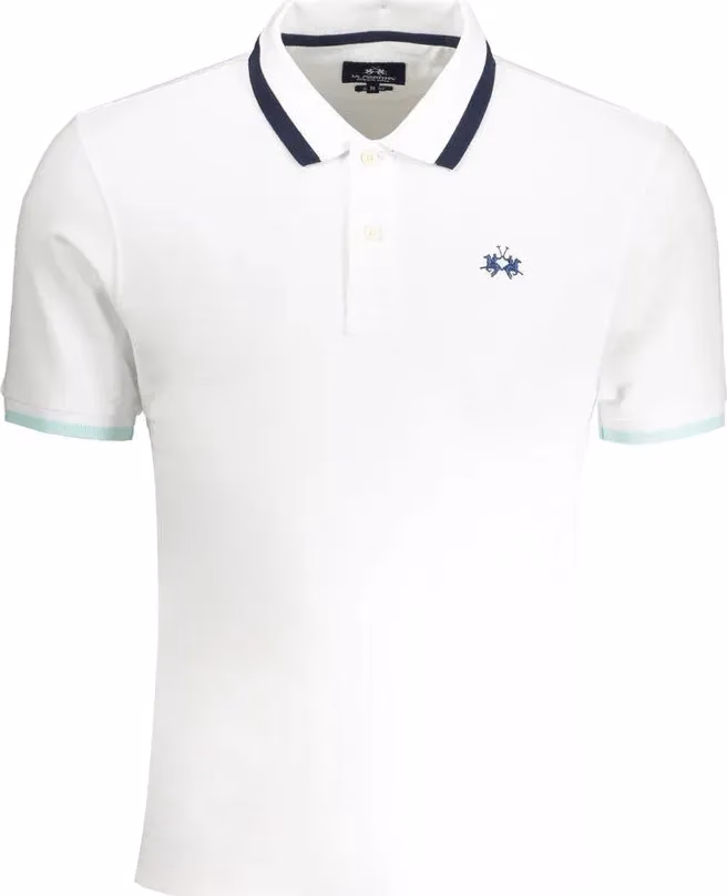 La Martina White Cotton Men's Polo Shirt