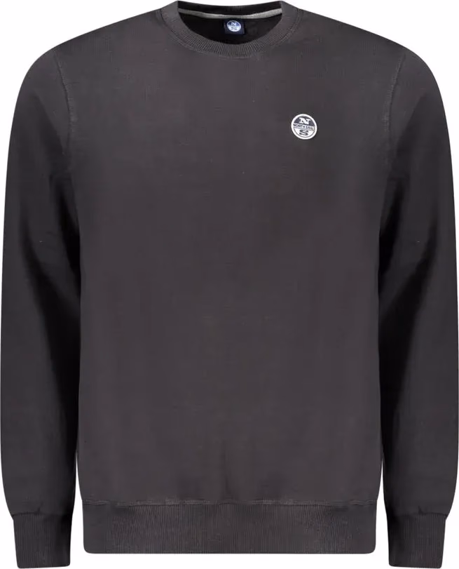 North Sails Black Cotton Men's Sweatshirt