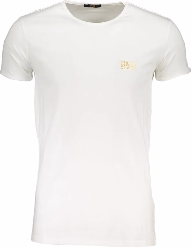 Cavalli Class White Cotton Men's T-Shirt