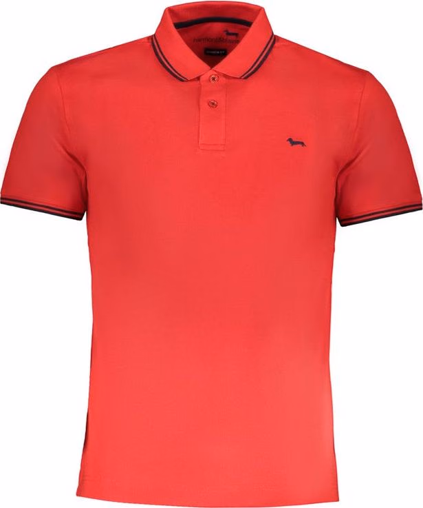 Harmont & Blaine Rosso Cotton Men Polo Shirt