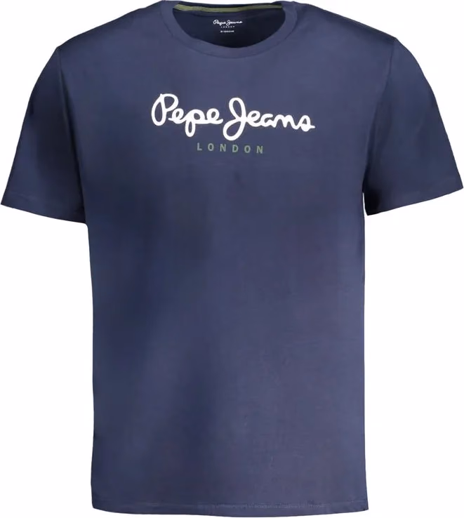 Pepe Jeans Blue Cotton Men T-Shirt