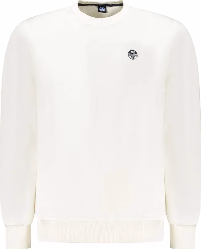 North Sails White Cotton Men Sweatshirt