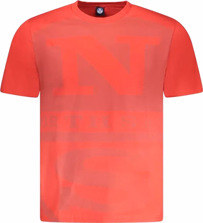 North Sails Red Cotton Men T-Shirt