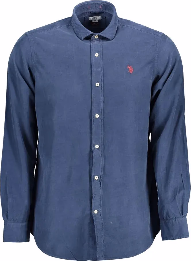 U.S. POLO ASSN. Blue Cotton Mens Shirt
