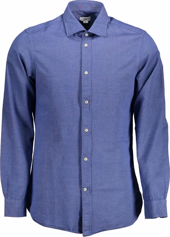 U.S. POLO ASSN. Blue Cotton Men's Shirt