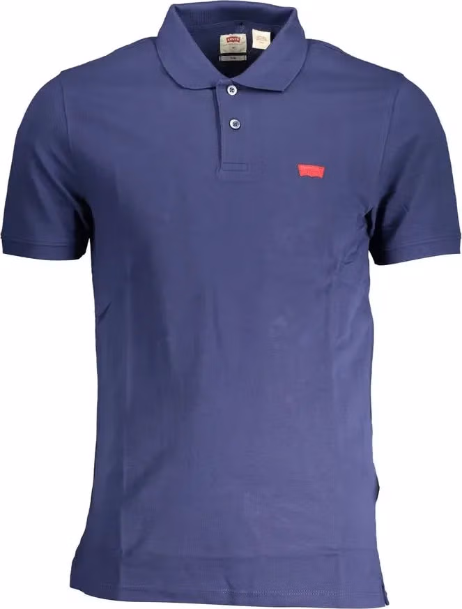 Levi's Blue Cotton Men Polo