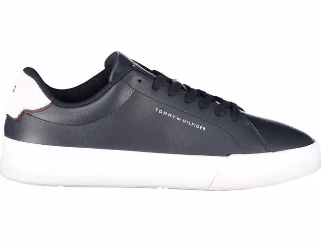 Tommy Hilfiger Blue Leather Men Sneaker
