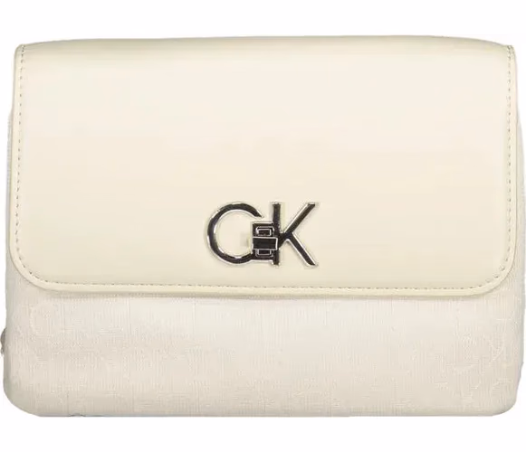 Calvin Klein Beige Polyester Women Handbag