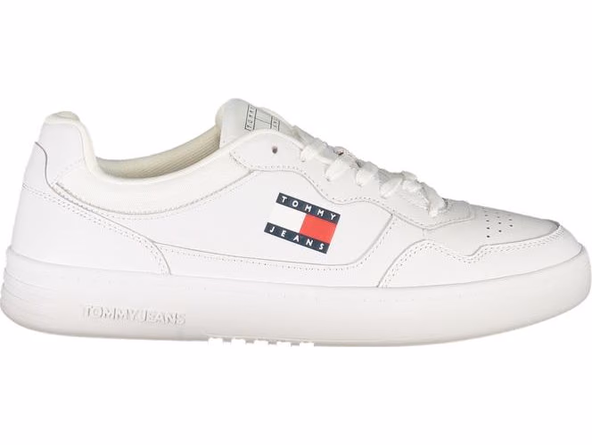 Tommy Hilfiger Bianco Polyurethane Men's Sneaker