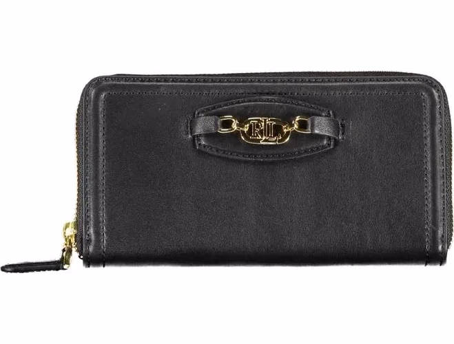 Ralph Lauren Black Polyurethane Women Wallet