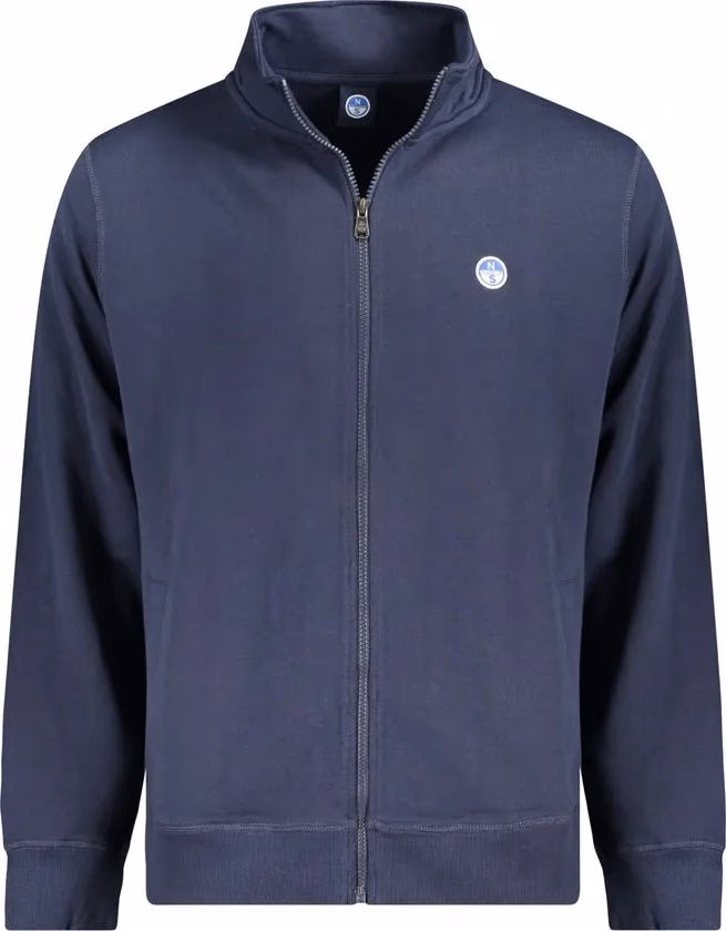 North Sails Blue Cotton Male Sweatshirt