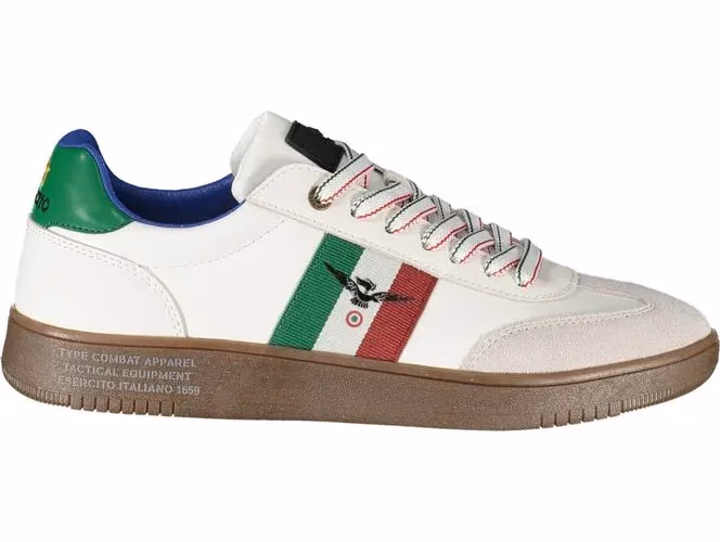 Esercito 1659 White Polyurethane Men's Sneaker