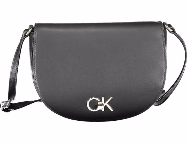 Calvin Klein Black Polyurethane Women Shoulder Bag