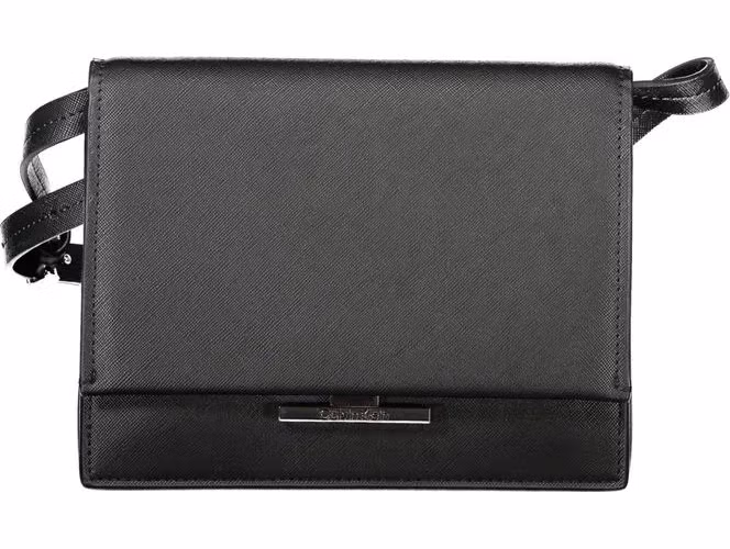 Calvin Klein Nero Poliuretano Woman Shoulder Bag