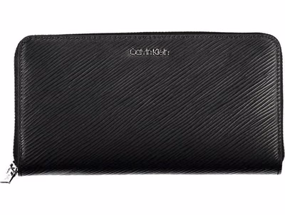 Black Polyurethane Women Wallet