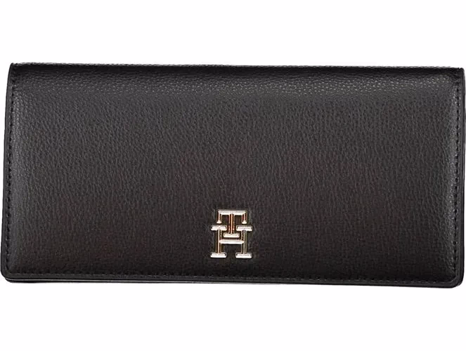 Tommy Hilfiger Black Polyurethane Women Wallet