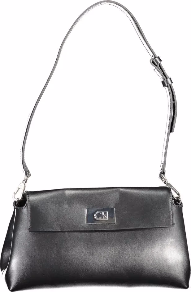 Calvin Klein Nero Polyurethane Women Shoulder Bag