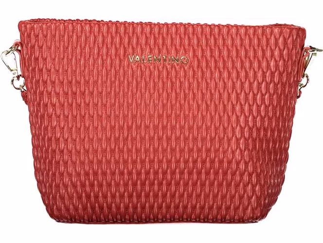 Mario Valentino Rosso Polyurethane Women's Bag with Removable Shoulder Strap