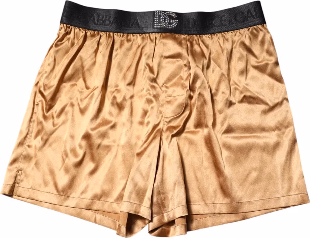 Dolce & Gabbana Beige Men Regular Boxer Eye Mask Set Underwear