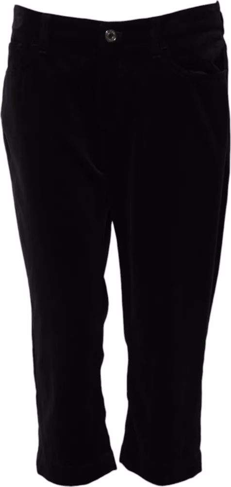 Dolce & Gabbana Black Cotton Skinny Capri Cropped Denim Jeans